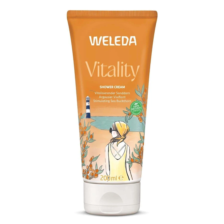 Weleda Vitality, кремовый лосьон для душа с облепихой, 200 мл: цены и характеристики