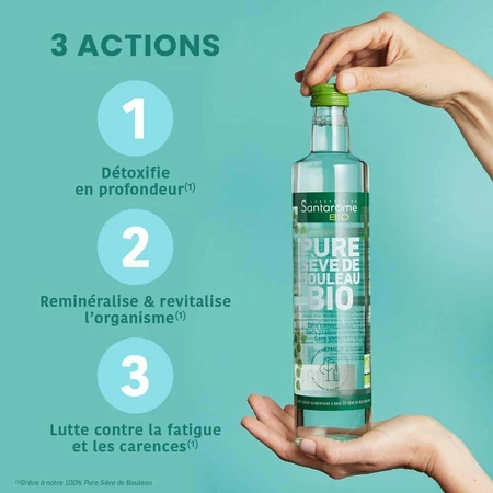 Santarome Pure Seve De Bouleau Bio Détoxifie & Reminéralise 500 мл: ціни та характеристики
