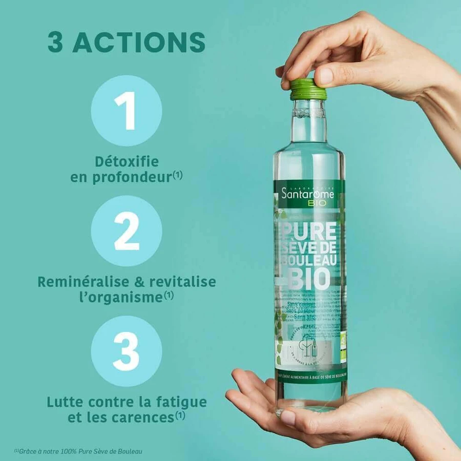 Santarome Pure Seve De Bouleau Bio Détoxifie & Reminéralise 500 мл: ціни та характеристики