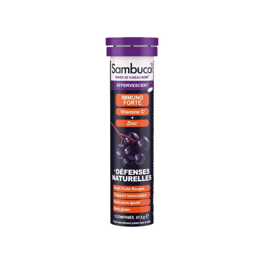 Sambucol Immuno Forte Essentiels 15 шипучих таблеток: ціни та характеристики