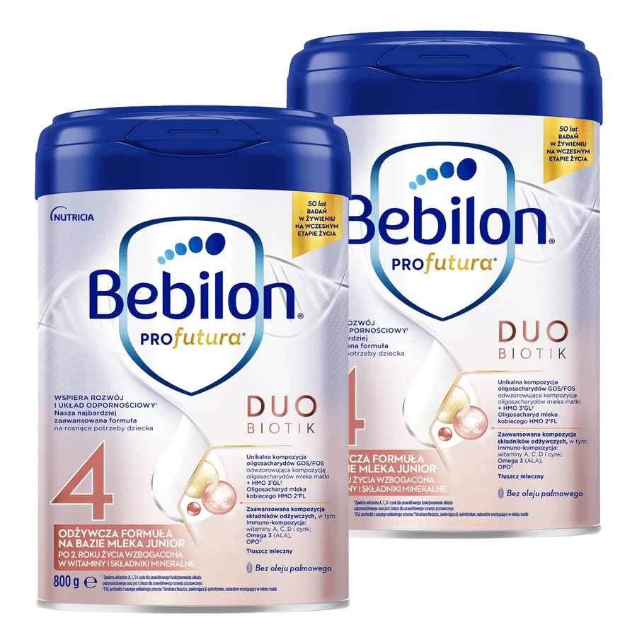 Набір Bebilon Profutura Duo Biotik 4, поживна молочна суміш, після 2 років, 2 х 800 г: ціни та характеристики