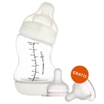 Canpol Babies, пляшечка проти кольок S-Shape, широке горлечко, ПП, 200 мл + силіконова соска для пляшечки S-Shape M, безкоштовно, від 3 місяців, 2 шт. безкоштовно: ціни та характеристики