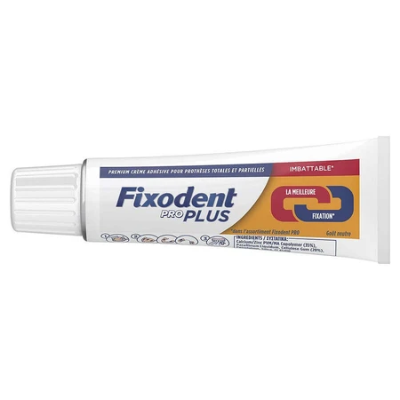 Fixodent Pro plus Крем для адгезивного клею для зубних протезів Міцна фіксація 40г: ціни та характеристики