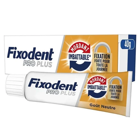 Fixodent Pro plus Крем для адгезивного клею для зубних протезів Міцна фіксація 40г: ціни та характеристики