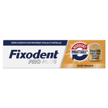 Fixodent Pro plus Крем для адгезивного клею для зубних протезів Міцна фіксація 40г: ціни та характеристики