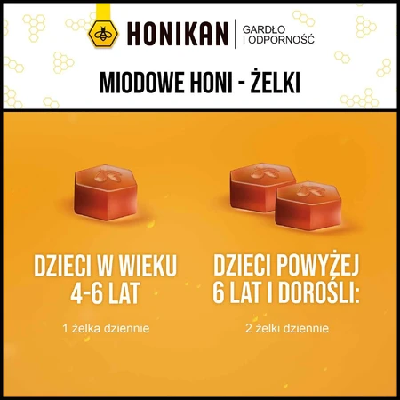Горло та імунітет Honikan Gardło i Odporność, від 4 років, пастилки, 30 шт.: ціни та характеристики