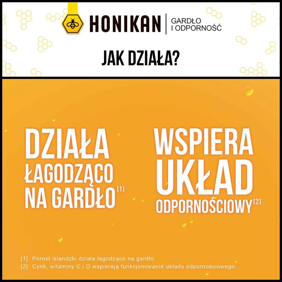 Горло та імунітет Honikan Gardło i Odporność, від 4 років, пастилки, 30 шт.: ціни та характеристики