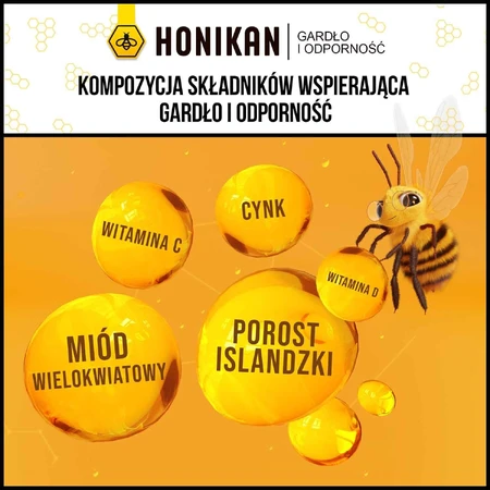 Горло та імунітет Honikan Gardło i Odporność, від 4 років, пастилки, 30 шт.: ціни та характеристики