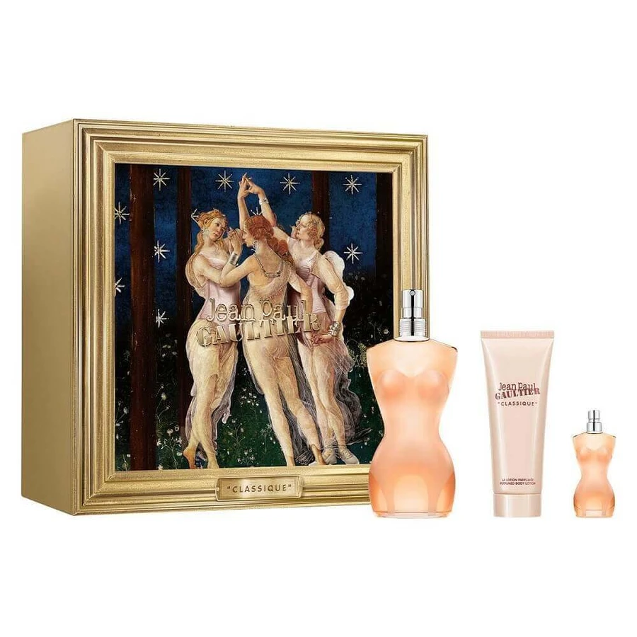 Jean Paul Gaultier Classique Set Туалетная вода, 100 мл + Лосьон для тела, 75 мл + Туалетная вода, 6 мл: цены и характеристики