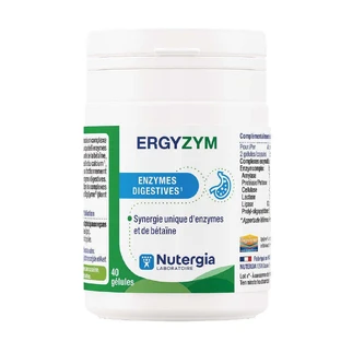 Nutergia Ergyzym Пищеварительные ферменты 40 капсул