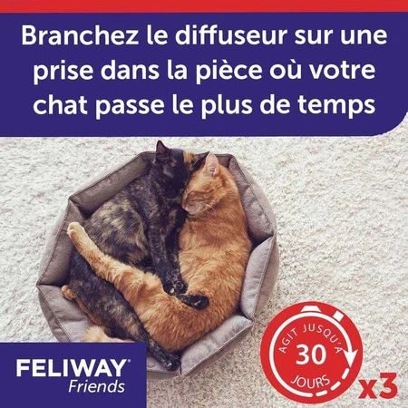 Feliway Friends Cats Heureux Harmonie Durable Refills entre Chats 3x48ml: цены и характеристики