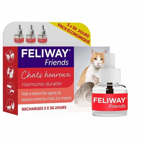 Feliway Friends Cats Heureux Harmonie Durable Refills entre Chats 3x48ml: цены и характеристики