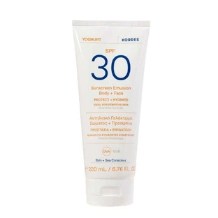 Korres Йогуртовый солнцезащитный крем для лица и тела SPF30 200 мл