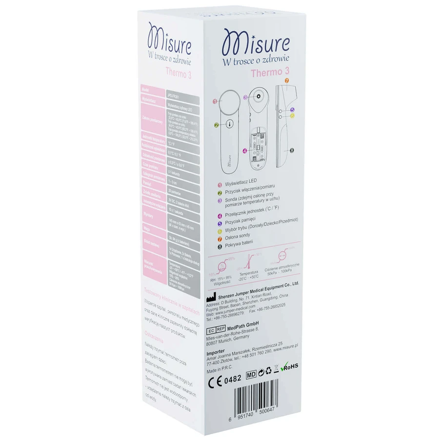 Misure Thermo 3, безконтактний термометр: ціни та характеристики