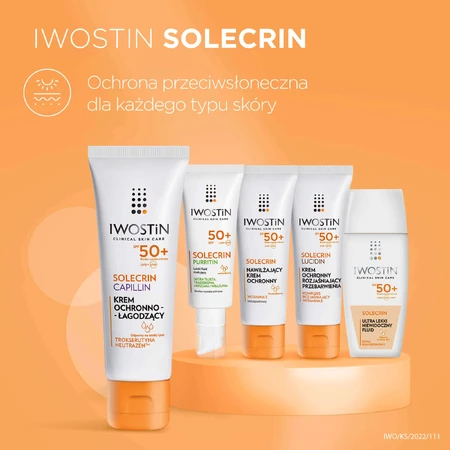 Iwostin Solecrin Capillin, захисний та заспокійливий крем для судинної та гіперчутливої шкіри, SPF 50+, 50 мл + надувна пляжна подушка безкоштовно: ціни та характеристики
