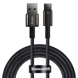 Baseus Tungsten Gold USB-A - USB-C 480Mb/s 100W кабель 2м черный (CAWJ000101)