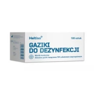 Heltiso Дезинфицирующие тампоны, смоченные в спирте, 100 штук