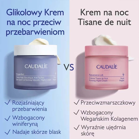 Caudalie Vinoperfect, гліколевий крем від гіперпігментації, нічний крем, запас, 50 мл: ціни та характеристики