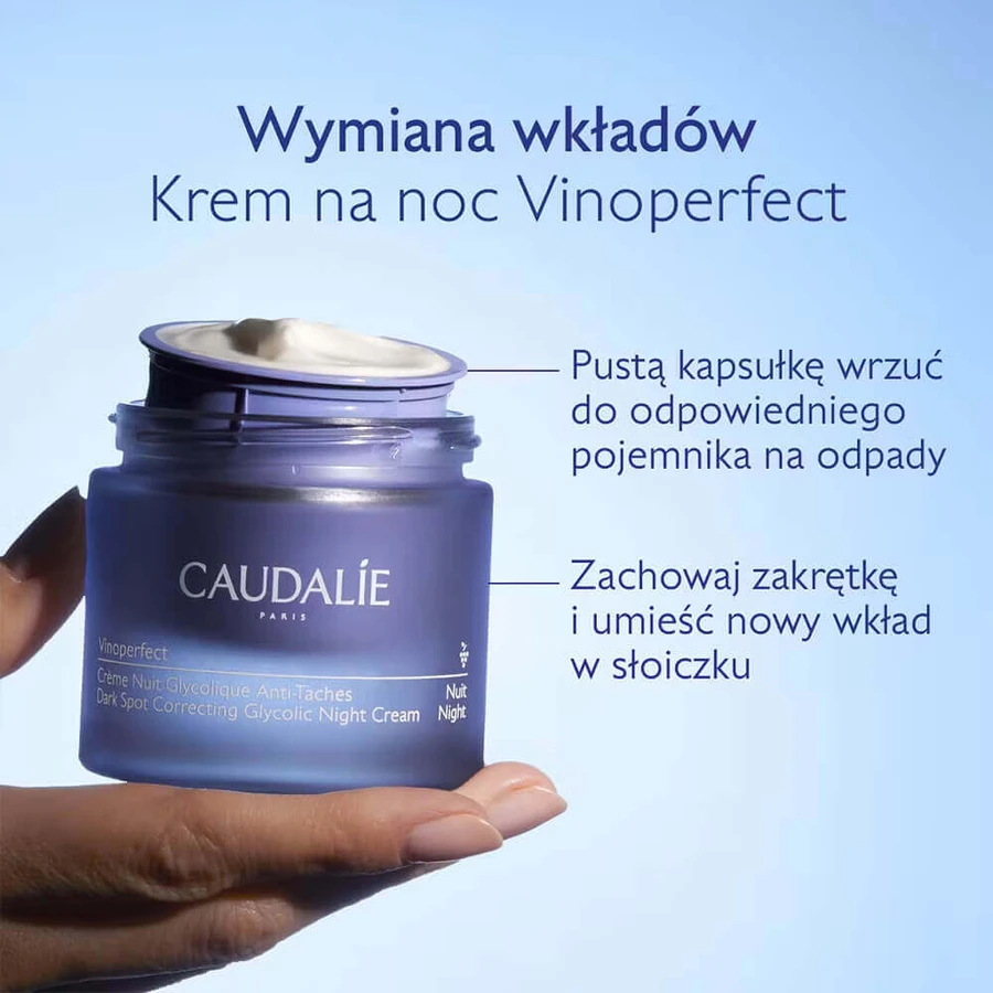 Caudalie Vinoperfect, гліколевий крем від гіперпігментації, нічний крем, запас, 50 мл: ціни та характеристики