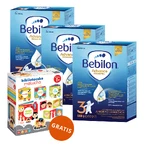 Набір Bebilon Advance Pronutra 3 Junior, поживна молочна суміш, після 1 року, 3 х 1000 г + Бібліотека малюка CzuCzu, 4 книги для дітей, від 12 місяців безкоштовно: ціни та характеристики
