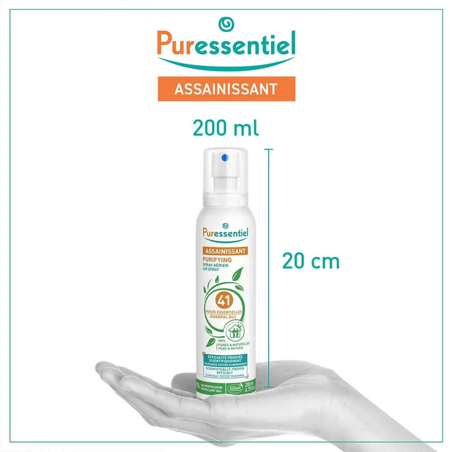 Puressentiel Спрей для очистки воздуха с 41 эфирным маслом 200 мл: цены и характеристики