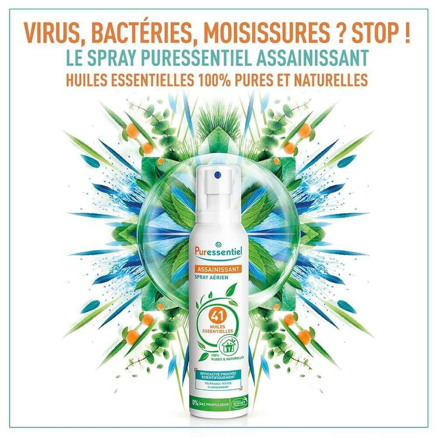 Puressentiel Спрей для очистки воздуха с 41 эфирным маслом 200 мл: цены и характеристики