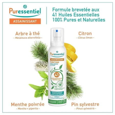 Puressentiel Спрей для очистки воздуха с 41 эфирным маслом 200 мл: цены и характеристики