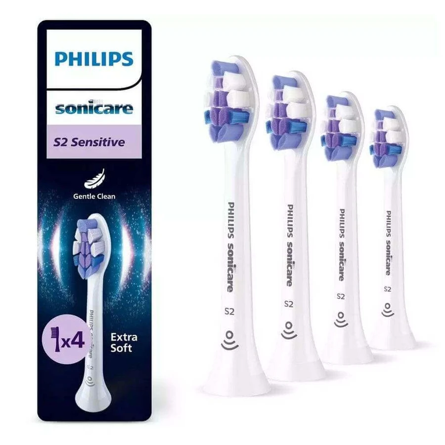 Насадки для щеток Philips Sonicare Sonicare Sensitive Standard S2 HX6054/87 X4: цены и характеристики