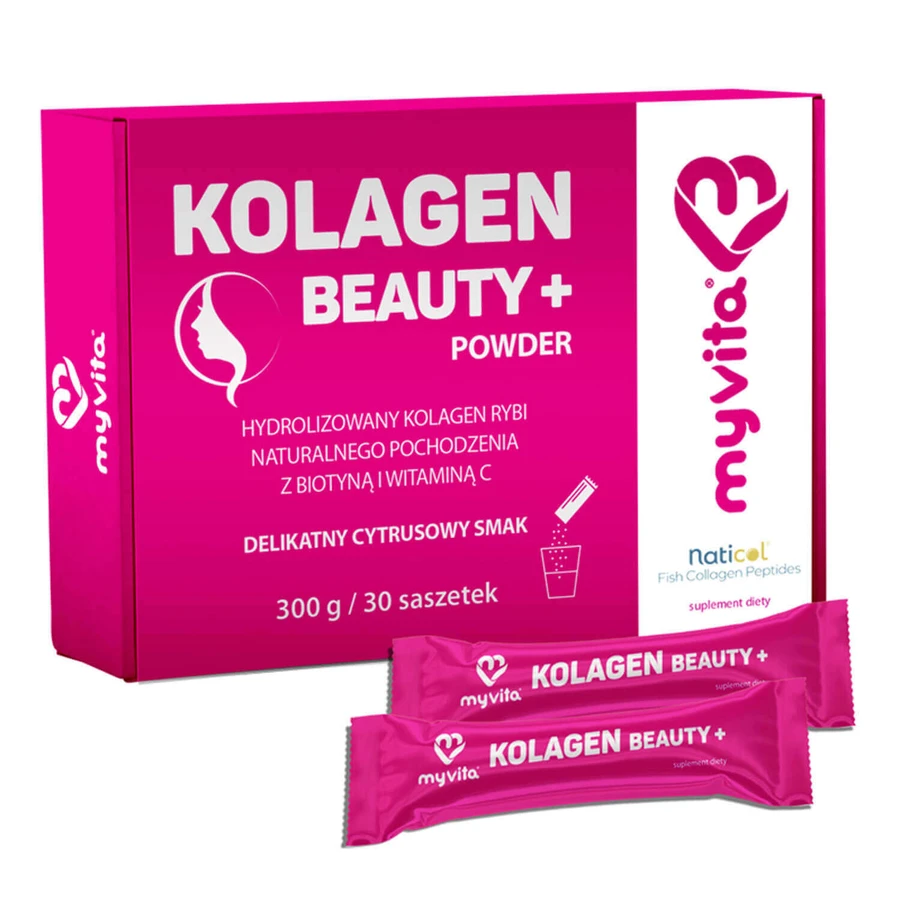 MyVita Kolagen Beauty+, цитрусовый вкус, 10 г x 30 пакетиков: цены и характеристики