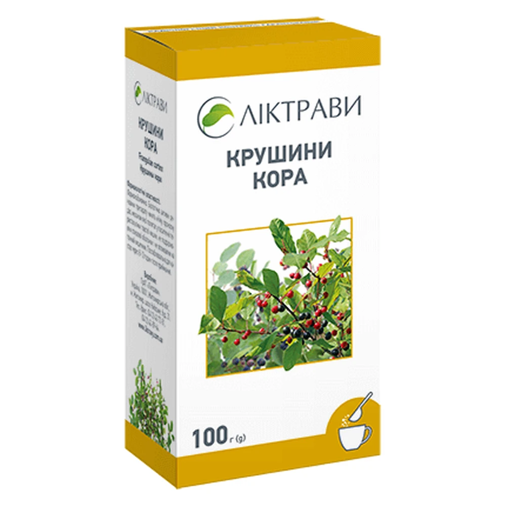 Крушини кора кора 100 г пачка, з внутр. пакетом: ціни та характеристики
