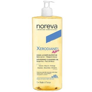 Noreva Xerodiane Ap+ Поживна очищуюча олія для обличчя та тіла для сухої та дуже сухої шкіри 1л