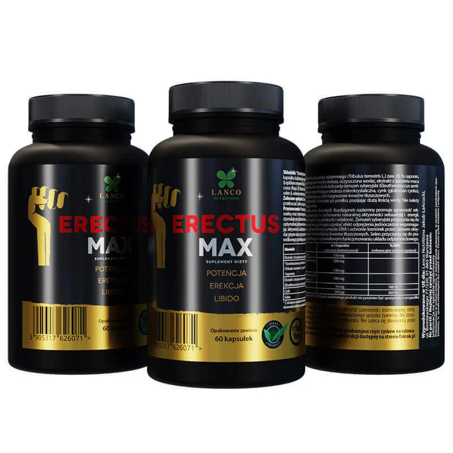 Lanco Nutritions Erectus Max, 60 капсул: цены и характеристики