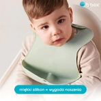 B.Box, нагрудник силіконовий з відкритою кишенею, висувний, шавлія, від 4 місяців, 1 шт.: ціни та характеристики