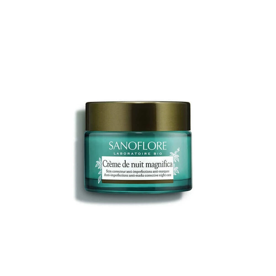 Sanoflore Magnifica Нічний крем з органічними ефірними оліями для жирної шкіри зі схильністю до акне 50мл: ціни та характеристики