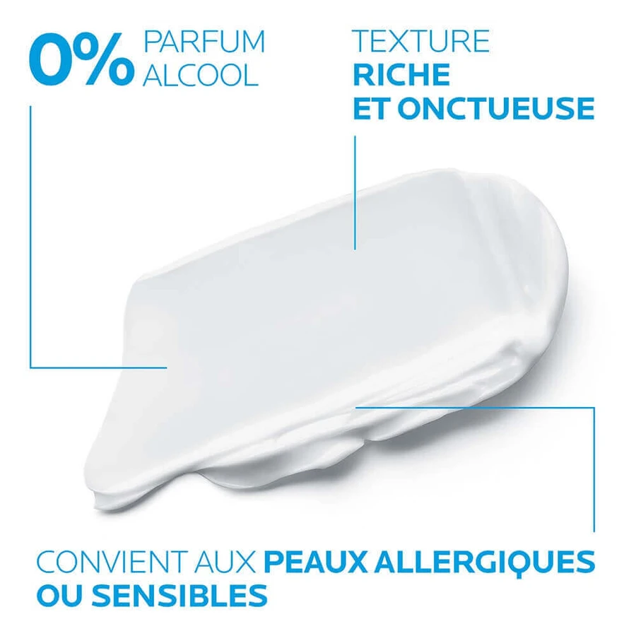 La Roche-Posay Toleriane Dermallergo Інтенсивний зволожуючий крем для обличчя 48 годин для чутливої, нормальної та сухої шкіри, схильної до алергії, 40 мл: ціни та характеристики