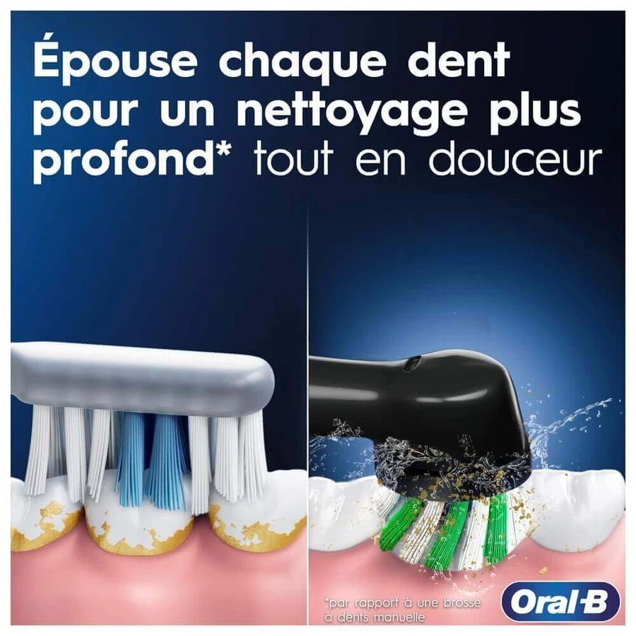 Електрична зубна щітка Oral-B перехресної дії Vitality Pro Blue: ціни та характеристики