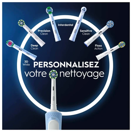 Електрична зубна щітка Oral-B перехресної дії Vitality Pro Blue: ціни та характеристики