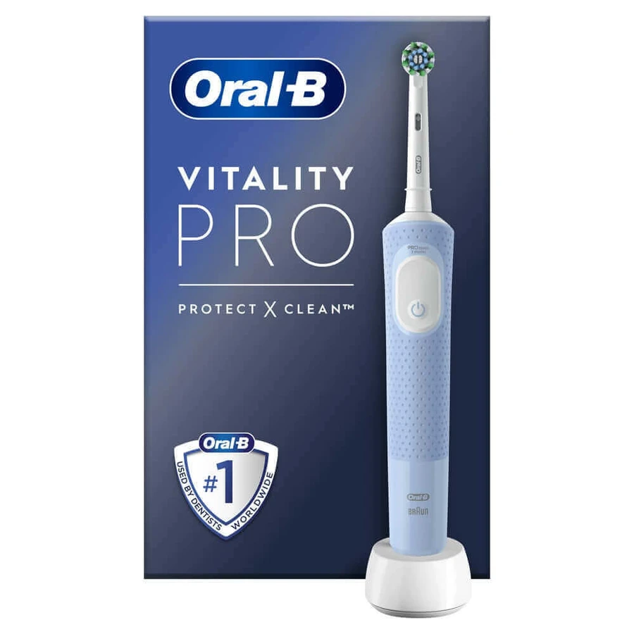 Електрична зубна щітка Oral-B перехресної дії Vitality Pro Blue: ціни та характеристики