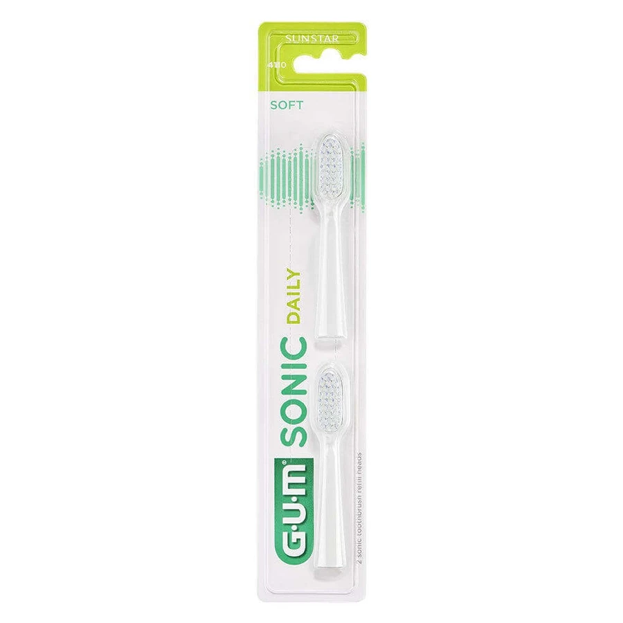 Gum Sonic Daily Toothbrush Refills Le Blanc x2: цены и характеристики