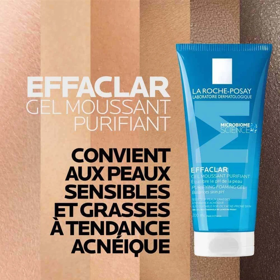 La Roche-Posay Effaclar Очищающий пенящийся гель для жирной и склонной к акне кожи 200 мл: цены и характеристики