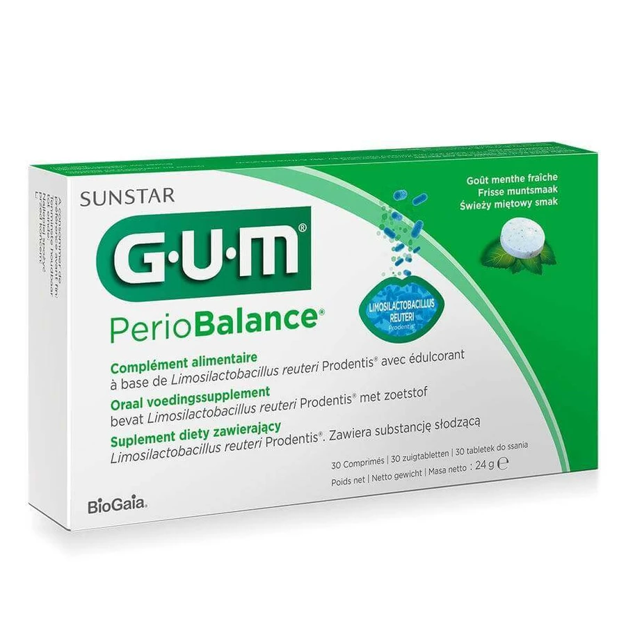 Жвачка PerioBalance Мятные сосательные таблетки 30 таблеток: цены и характеристики