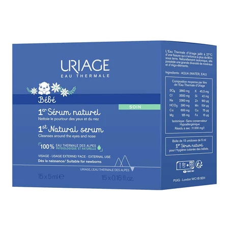 Uriage Baby 1st Natural Physiological Serum Nose And Eyes X18 Bebe 75ml: цены и характеристики
