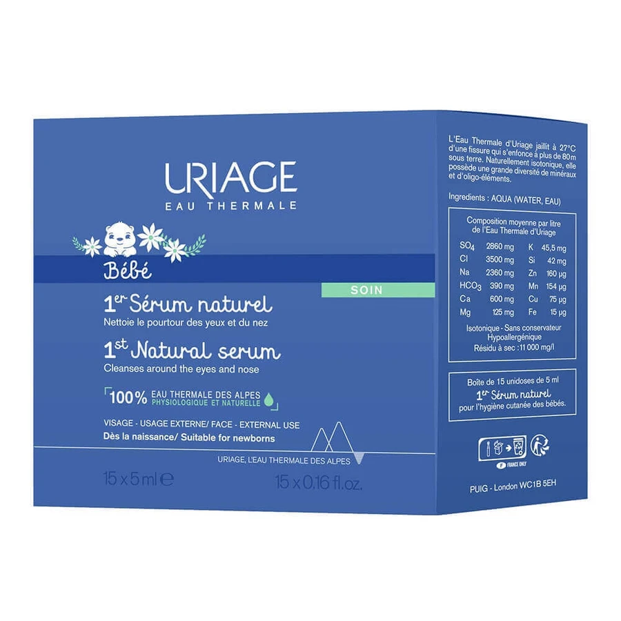 Uriage Baby 1st Natural Physiological Serum Nose And Eyes X18 Bebe 75ml: цены и характеристики