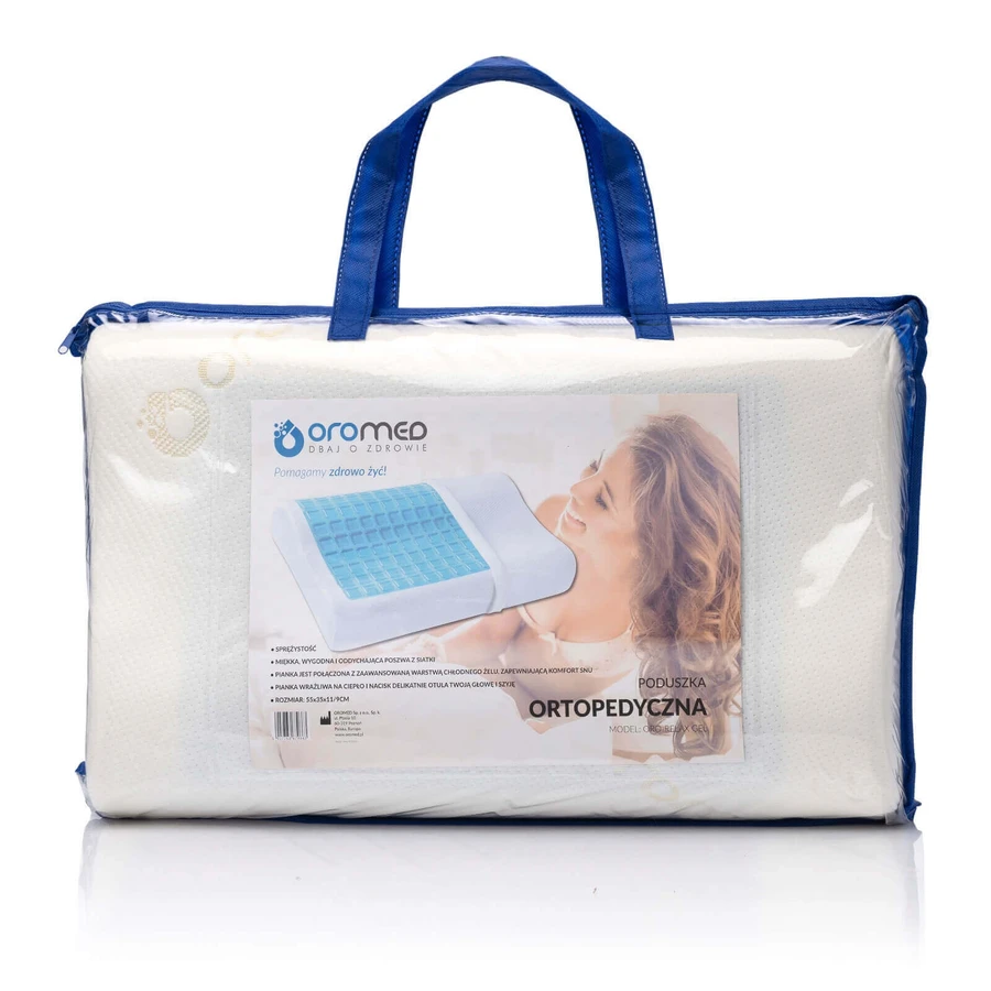Ортопедична подушка Oromed ORO-RELAX GEL 30x50x11/9 см: ціни та характеристики
