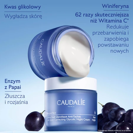 Caudalie Vinoperfect, гліколевий крем від гіперпігментації, нічний крем, 50 мл: ціни та характеристики