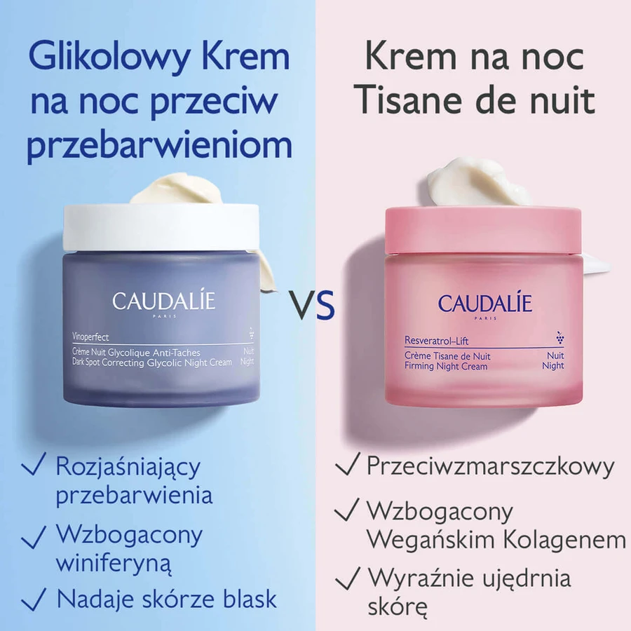 Caudalie Vinoperfect, гліколевий крем від гіперпігментації, нічний крем, 50 мл: ціни та характеристики