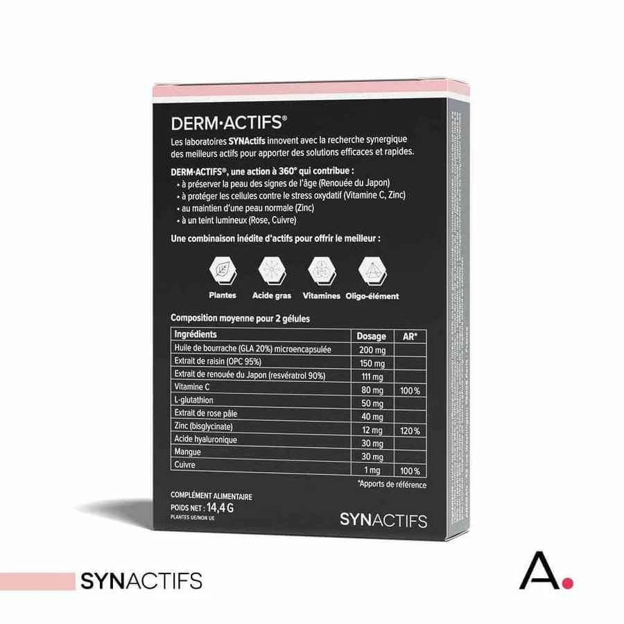 Aragan Synactifs DermActifs Skin 30 капсул: ціни та характеристики