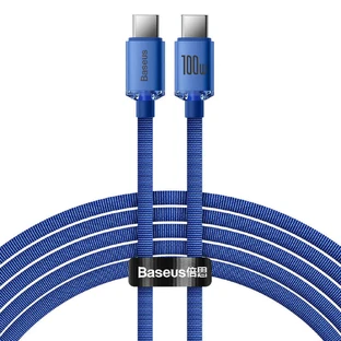 Кабель Baseus CAJY000703 USB-C - USB-C PD 100W 480Mbps 2m - синий
