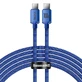 Кабель Baseus CAJY000703 USB-C - USB-C PD 100W 480Mbps 2m - синий