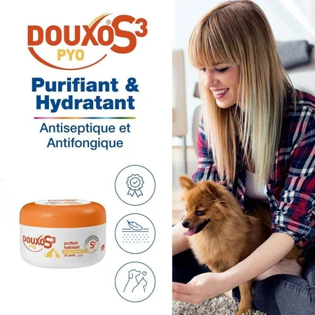 Ceva Douxo® S3 PYO Пропитанный хлопковый коврик 30 котонов: цены и характеристики